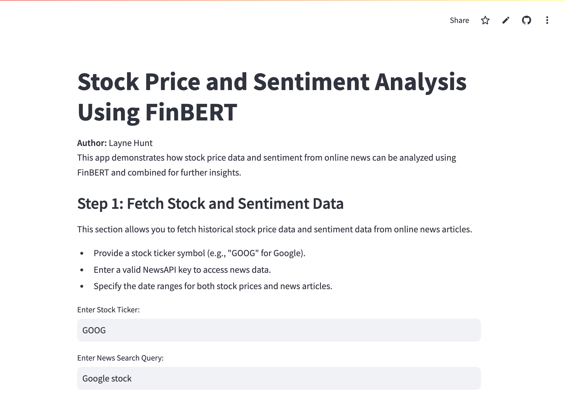 Sentiment Analysis & Stock Data Correlation Project Image